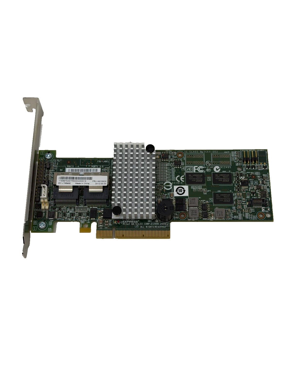 IBM SERVERAID M5014 ADAPTER 6GB/S SAS 8PORT RAID CONTROLLER 46C8929-Full Height