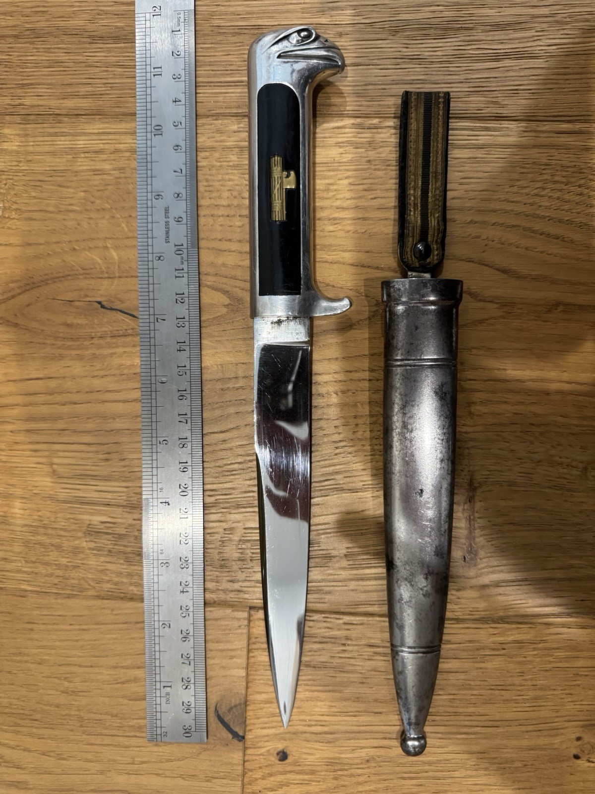 Rare, Original, WW2, Italian Fascist Dagger With Scabbard