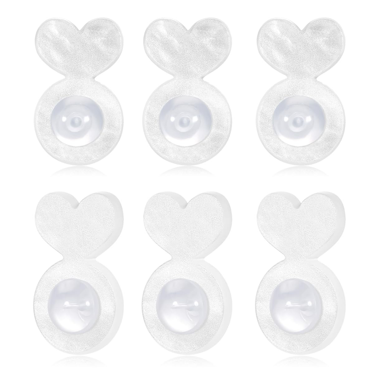 Secure Rubber Earring Backs for Droopy Ears, Earring Lifters Heavy Earring Su...