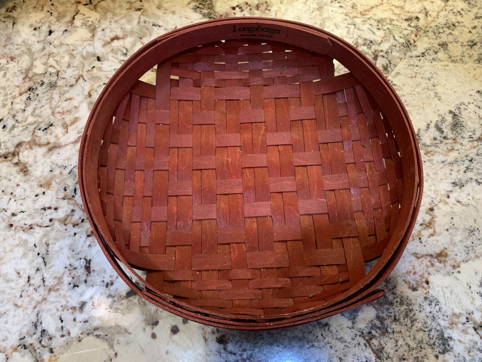 Longaberger 2020 Red Tray Basket