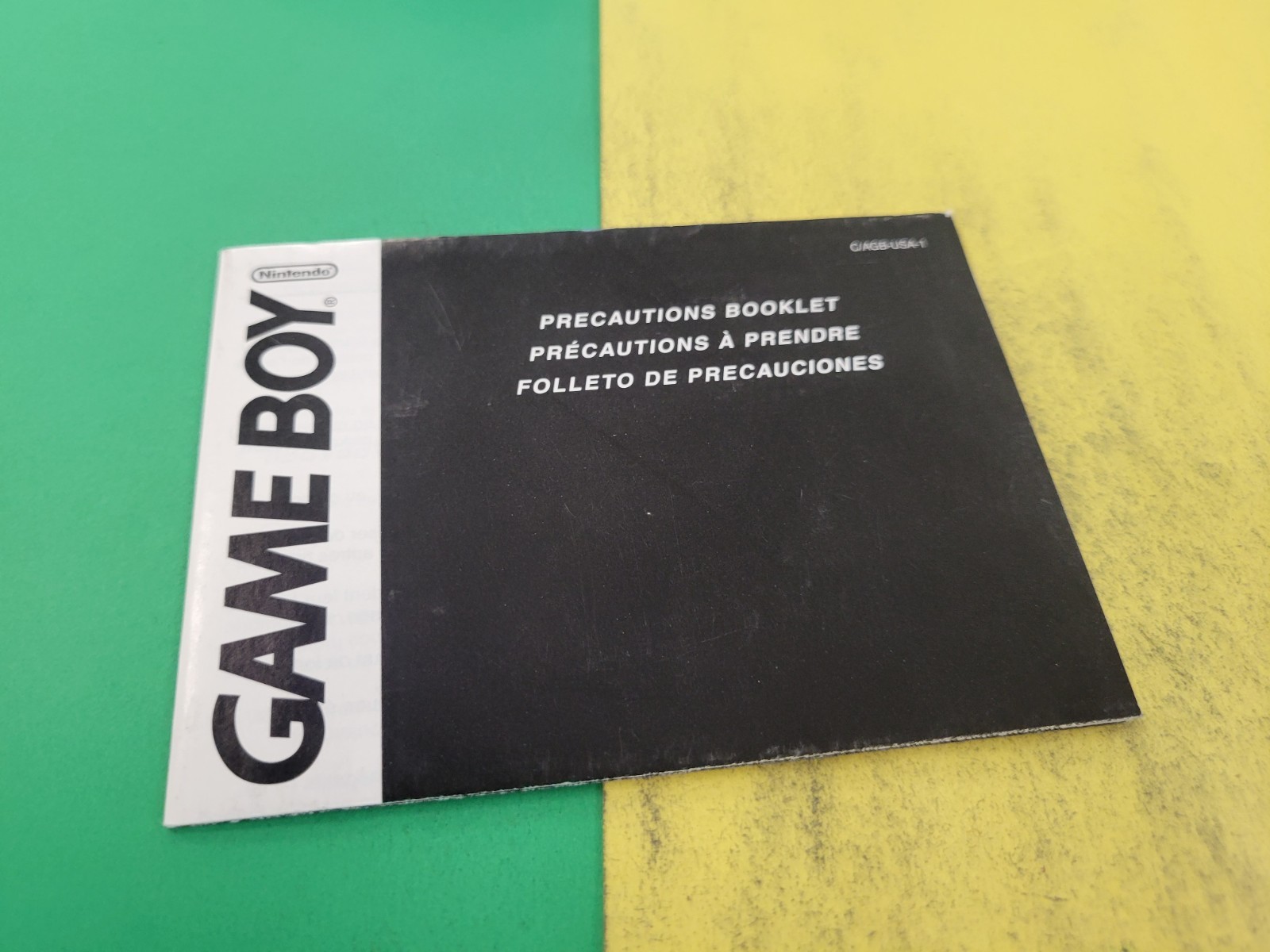 Game Boy Health And Safety Precautions MANUAL ONLY C/AGB-USA-1