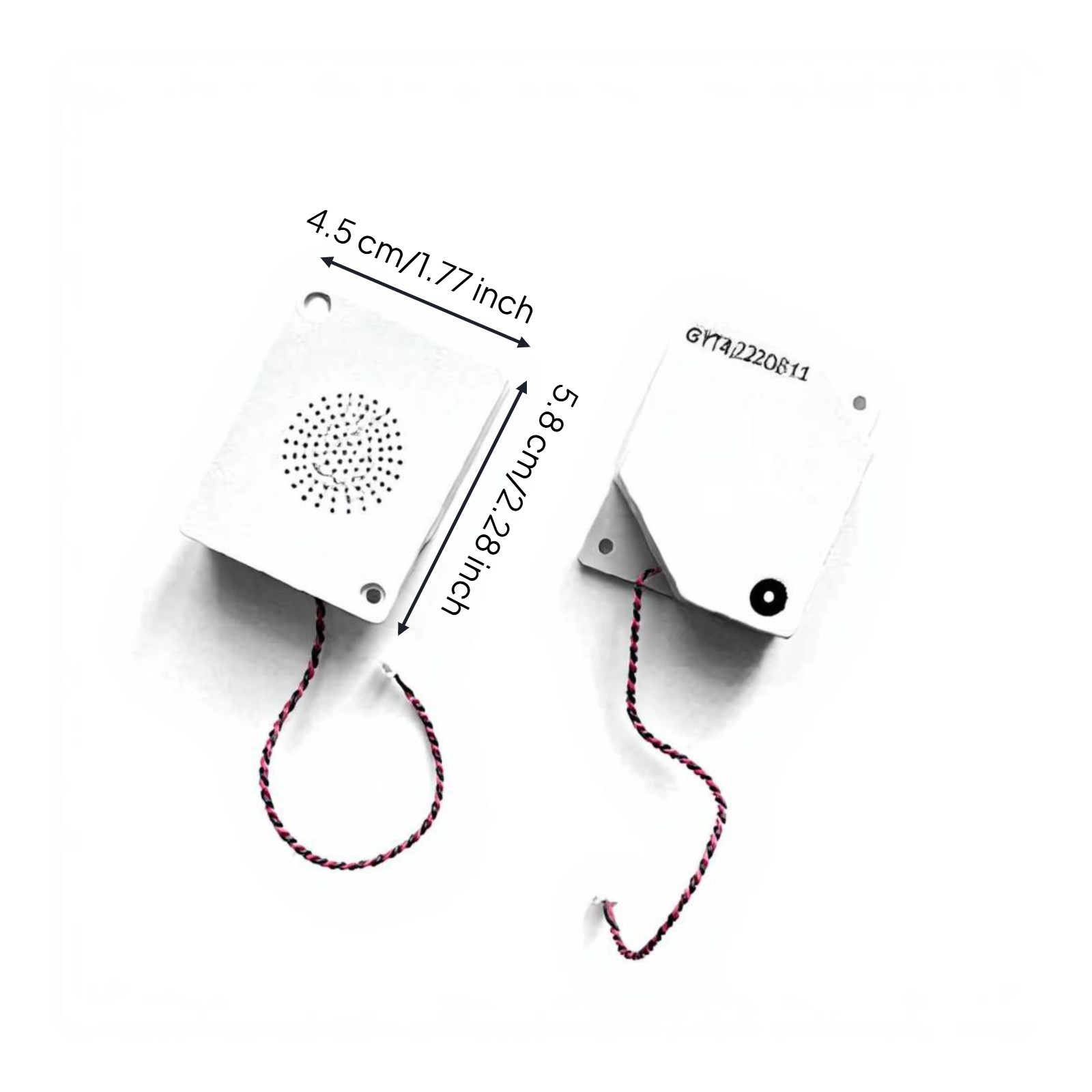 2-6pack IP65 Outdoor Waterproof Speaker, 8Ω 2W, Alarm alarm, High Sensitivity
