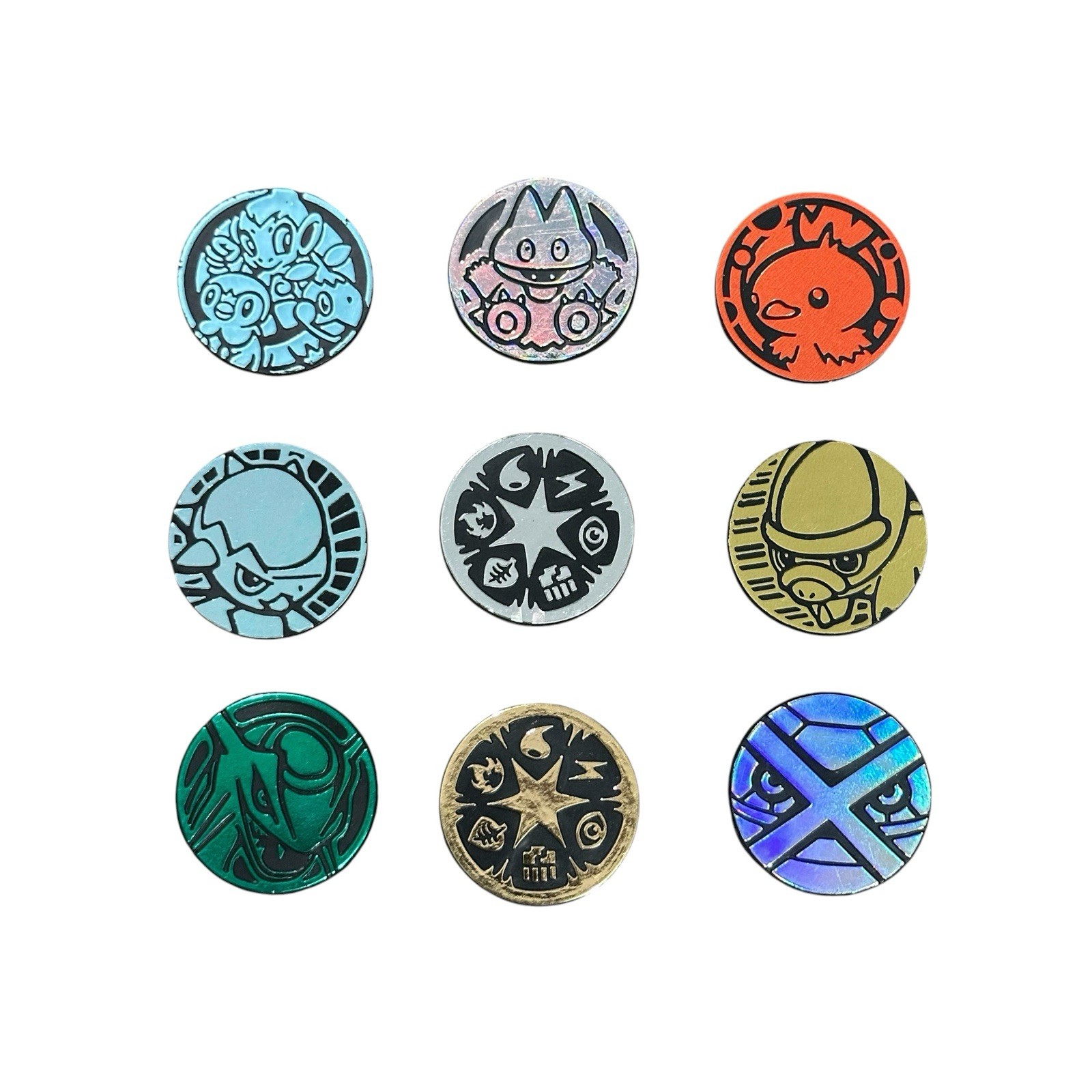 Pokemon Tokens Plastic Shiny Munchlax Torchic Rayquaza TCG 2000s