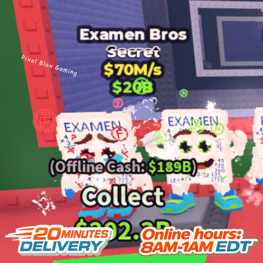 STEAL A BRAINROT 🧠Examen Bros 70M/s🧠Cheap+Fast Delivery🚀