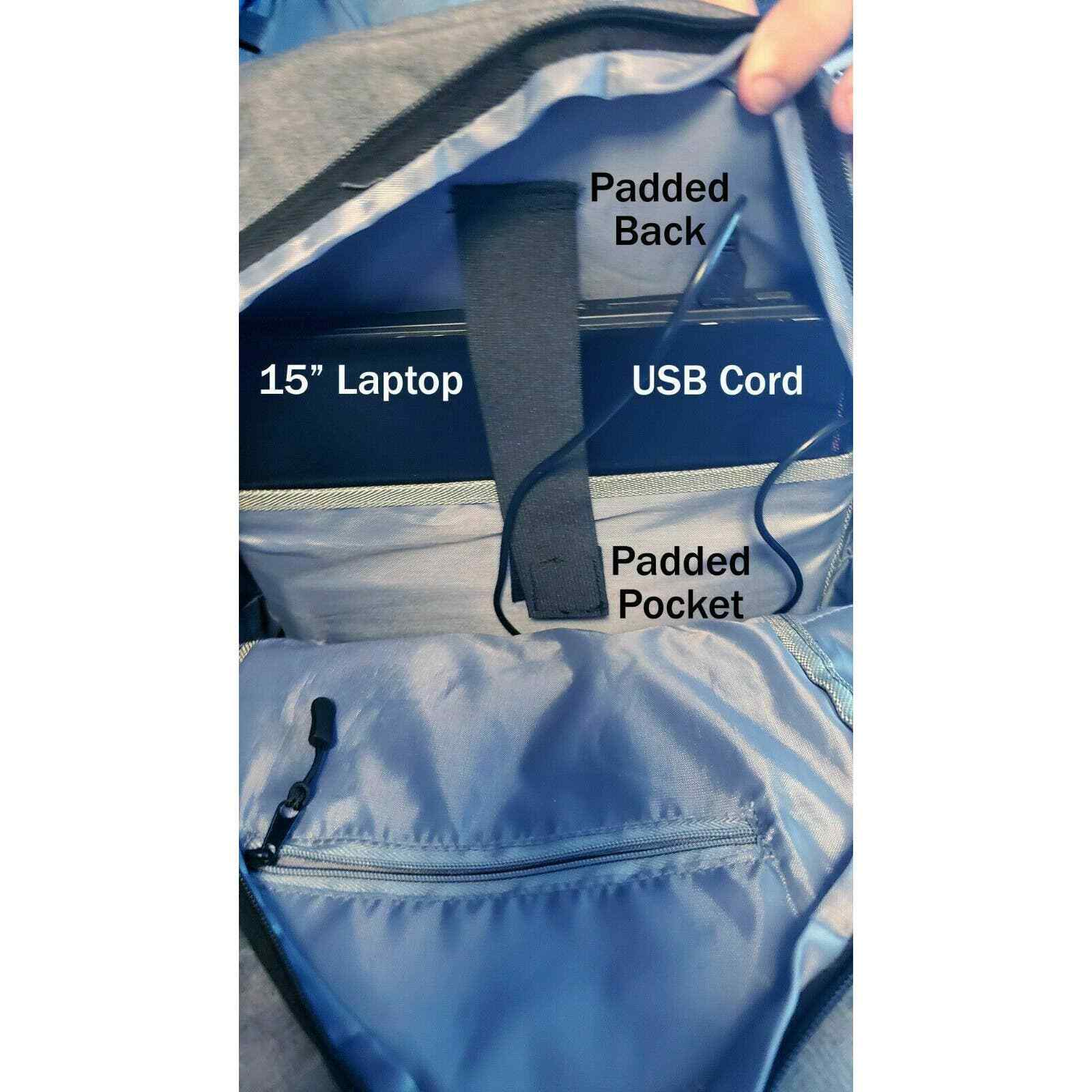 Yoked Apparel Men Business & Travel Laptop Backpack, Gray