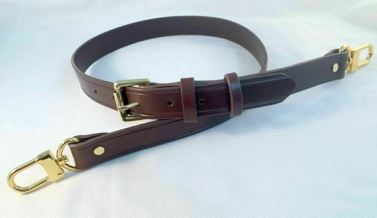 5/8" High Quality Vachetta Leather Replacement Strap fits Louis Vuitton Monogram