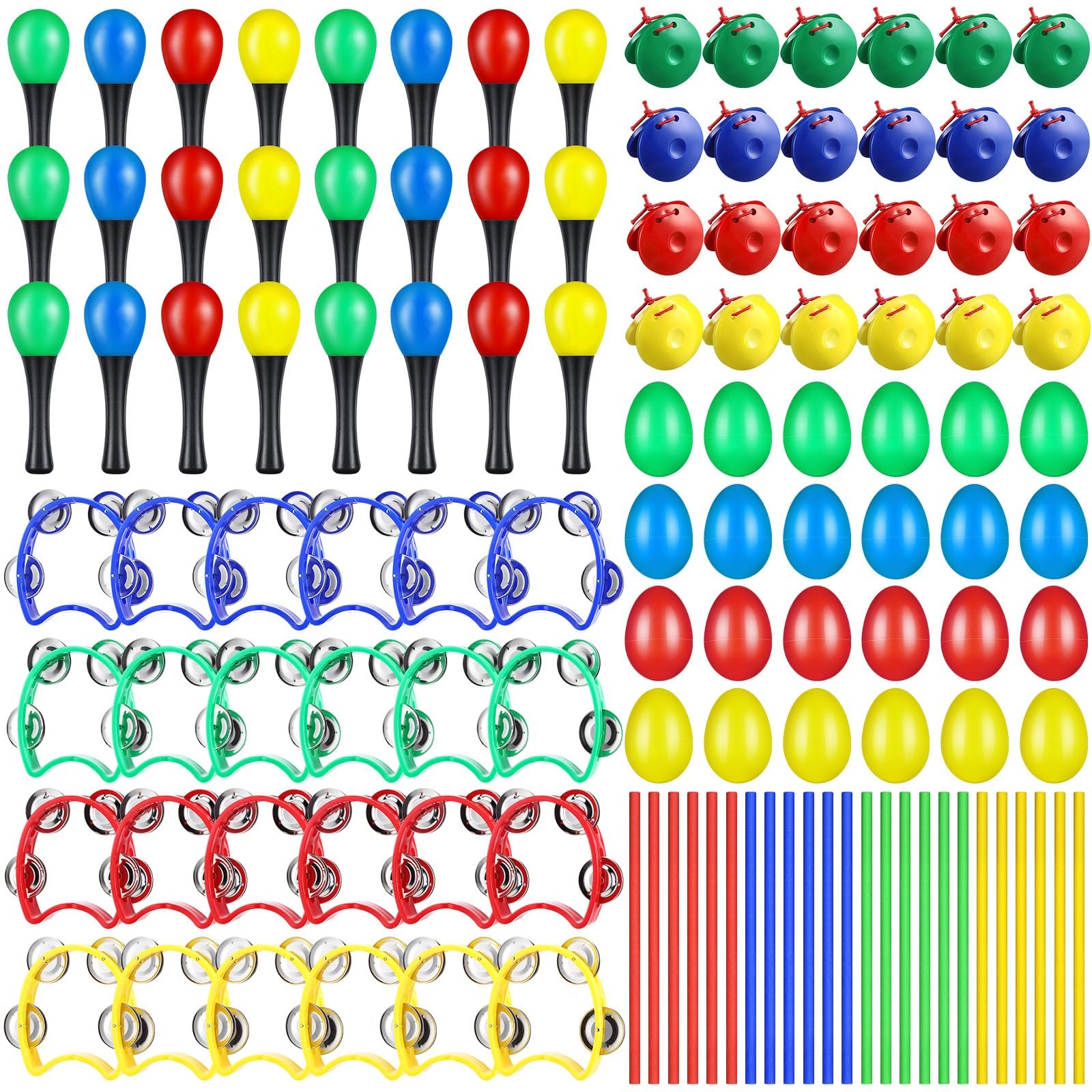 120 Pcs Maracas for Kids,Back to School Supplies Maracas Mexican Shaker Music...