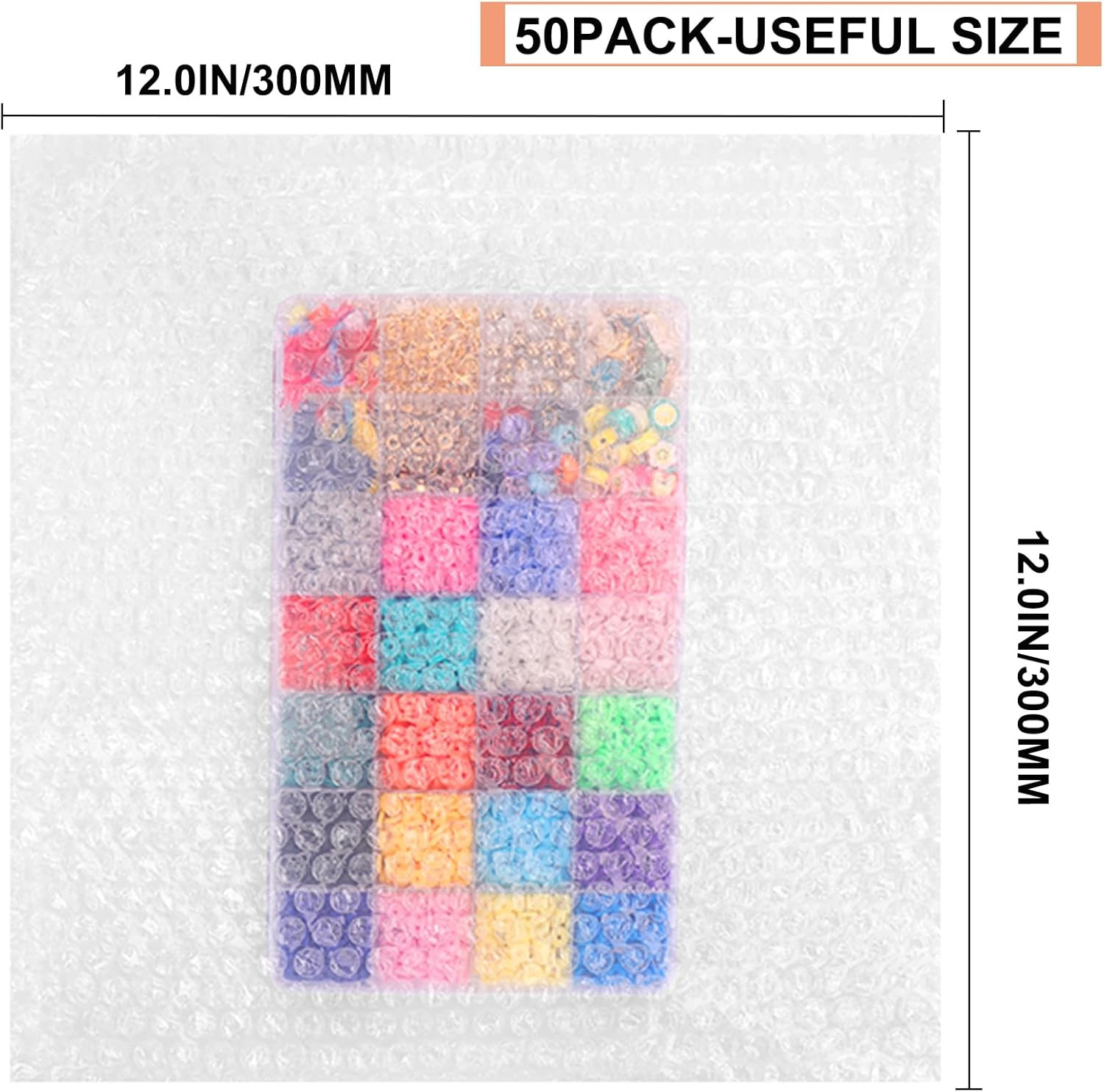 50Pcs Bubble Out Bags Pouches 12"X 12" Bubble Pouches Cushioning Packaging Bags,