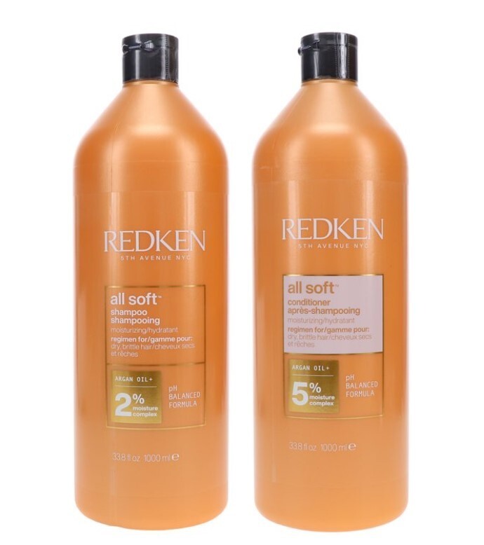 Redken All Soft Shampoo & Conditioner Set 33 oz Free Same Day Shipping