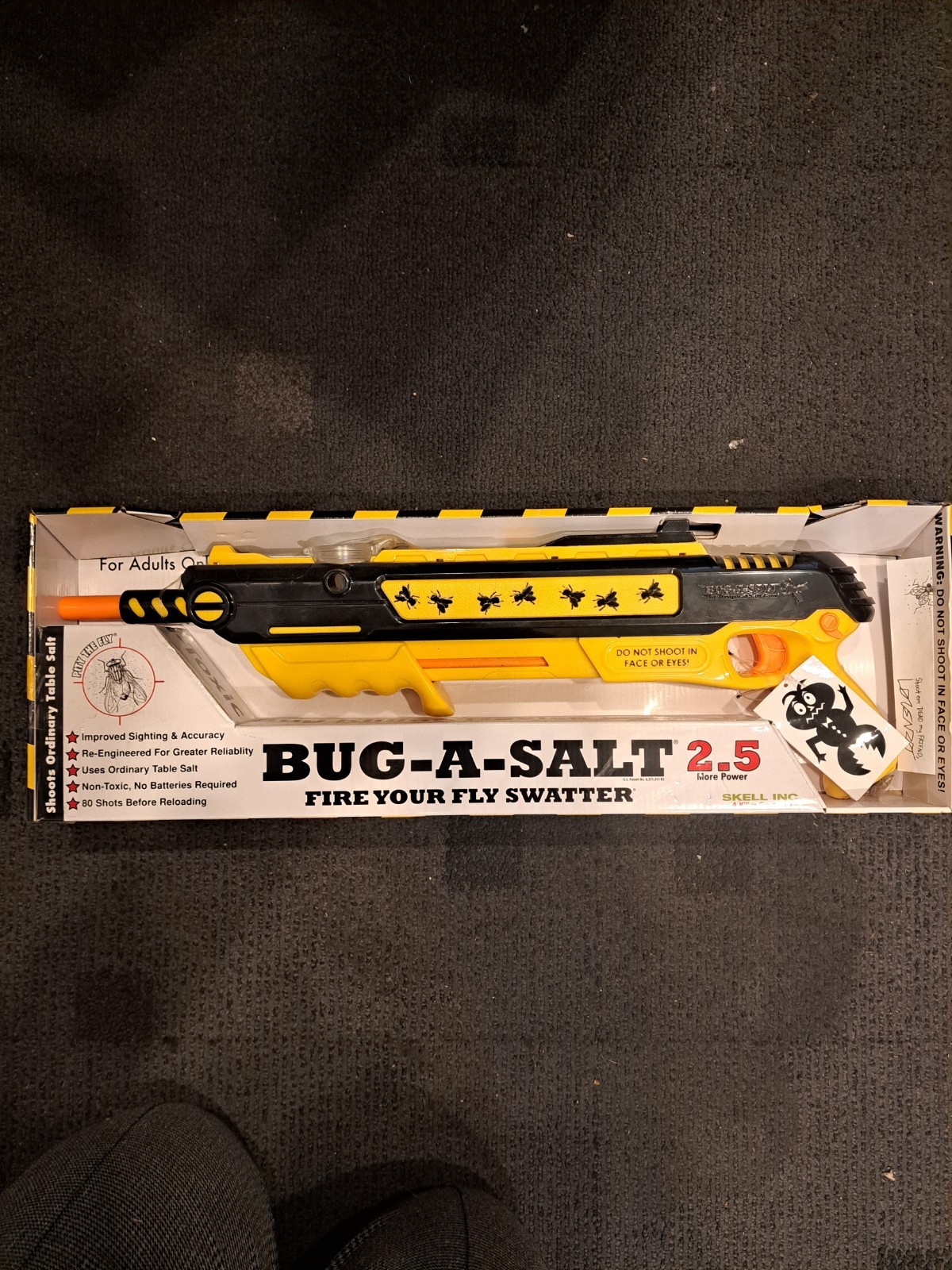 Bug-A-Salt 2.5 For Adults Only Non-toxic Bug Killing Device Yellow