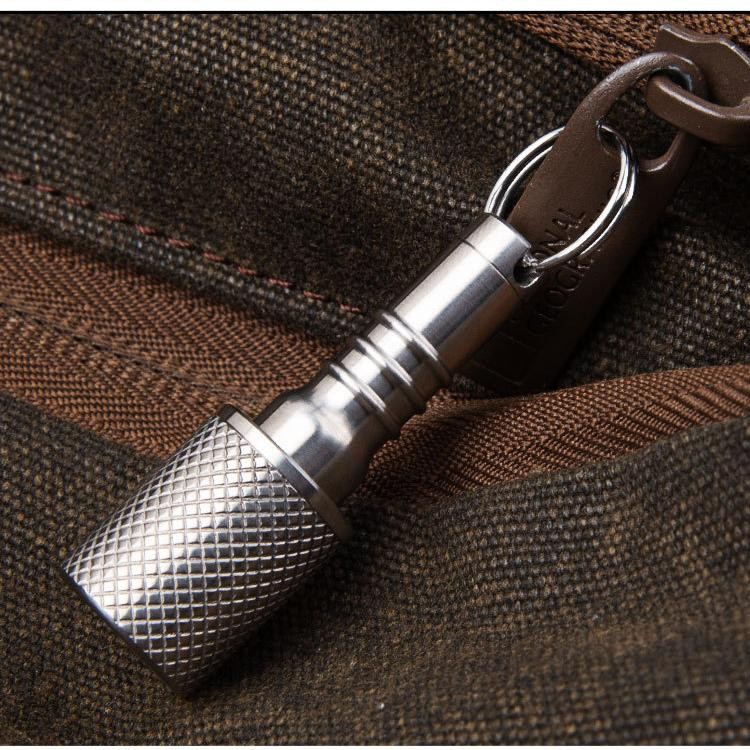 Titanium Pill Holder Case Organizer container Waterproof Portable Keychain EDC