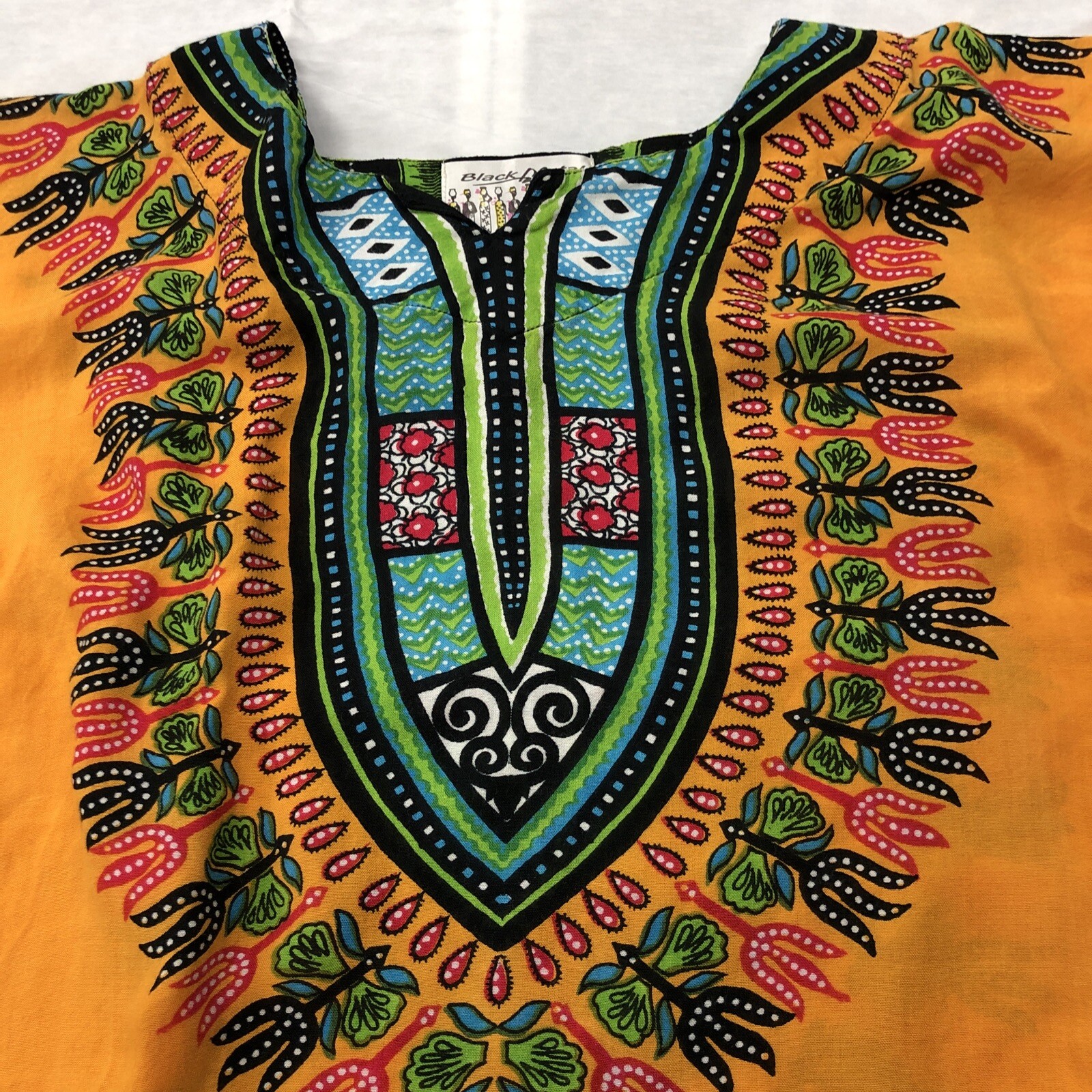 Black Metal African Dashiki Shirt With Pockets Unisex One Size