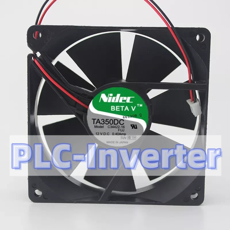New 1 PCS NIDEC Fan TA350DC C34422-16 DC 12V 0.40A 9025 9CM 2 PIN Inverter fan