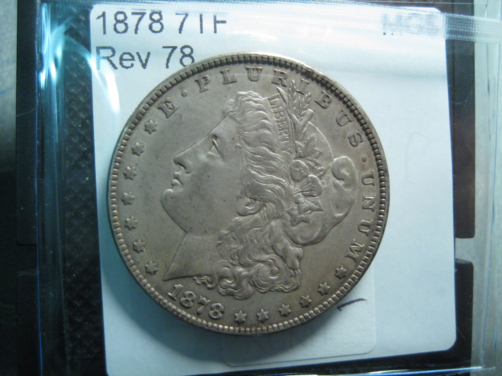 1878-7TF VARIETY MORGAN SILVER DOLLAR~EXTRA FINE EXCELLENT WITH SHARP DETAIL  *