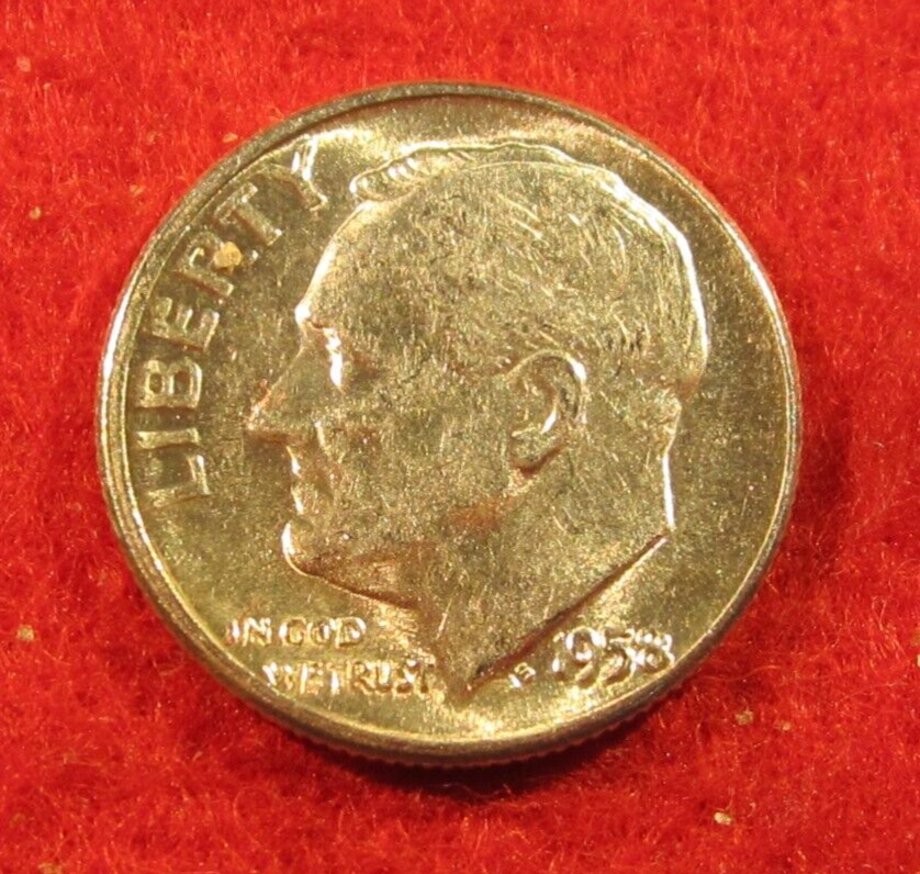 1958 Philadelphia Roosevelt Silver Dime - Uncirculated