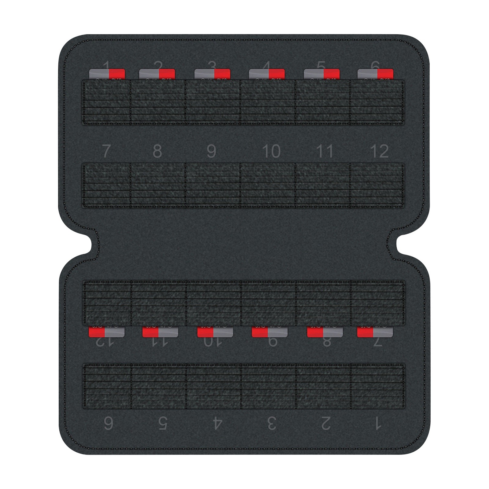 24-Slot Game Cartridge TF Card Holder Carrying Case Storage Bag For Steam Deck