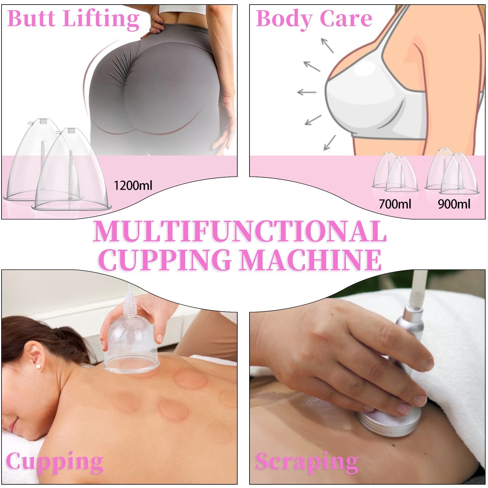 TwoWin Multifunctional Vacuum Therapy Machine, Cupping Therapy Sets, Cupping ...