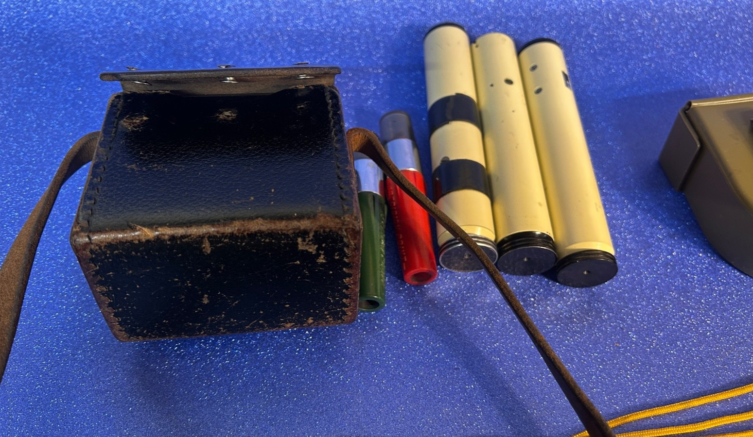 9 pc Set Survey Tools/Instruments Vintage Lot, clean and w/cases
