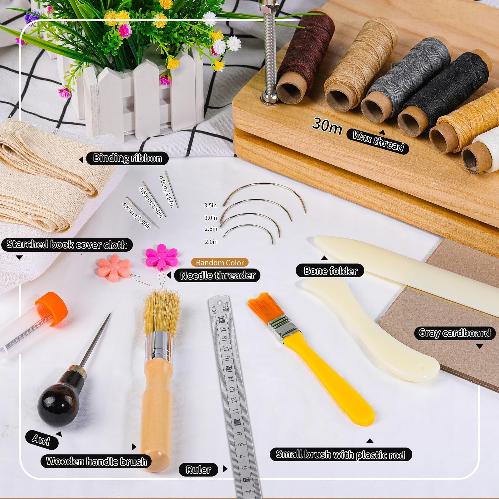 Book Binding Kits, Book Binding Press, 7.9”x11.6”, Books Making Kit Bookbindi...