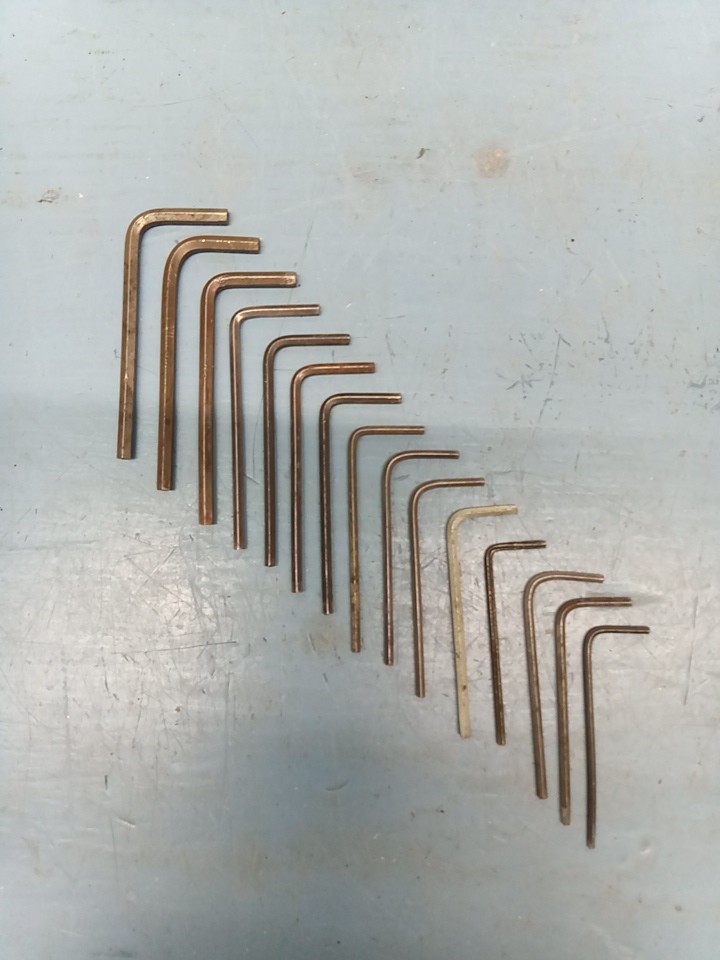 Lot Of 15 Miscellaneous Small Allen Wrenches  (LL)