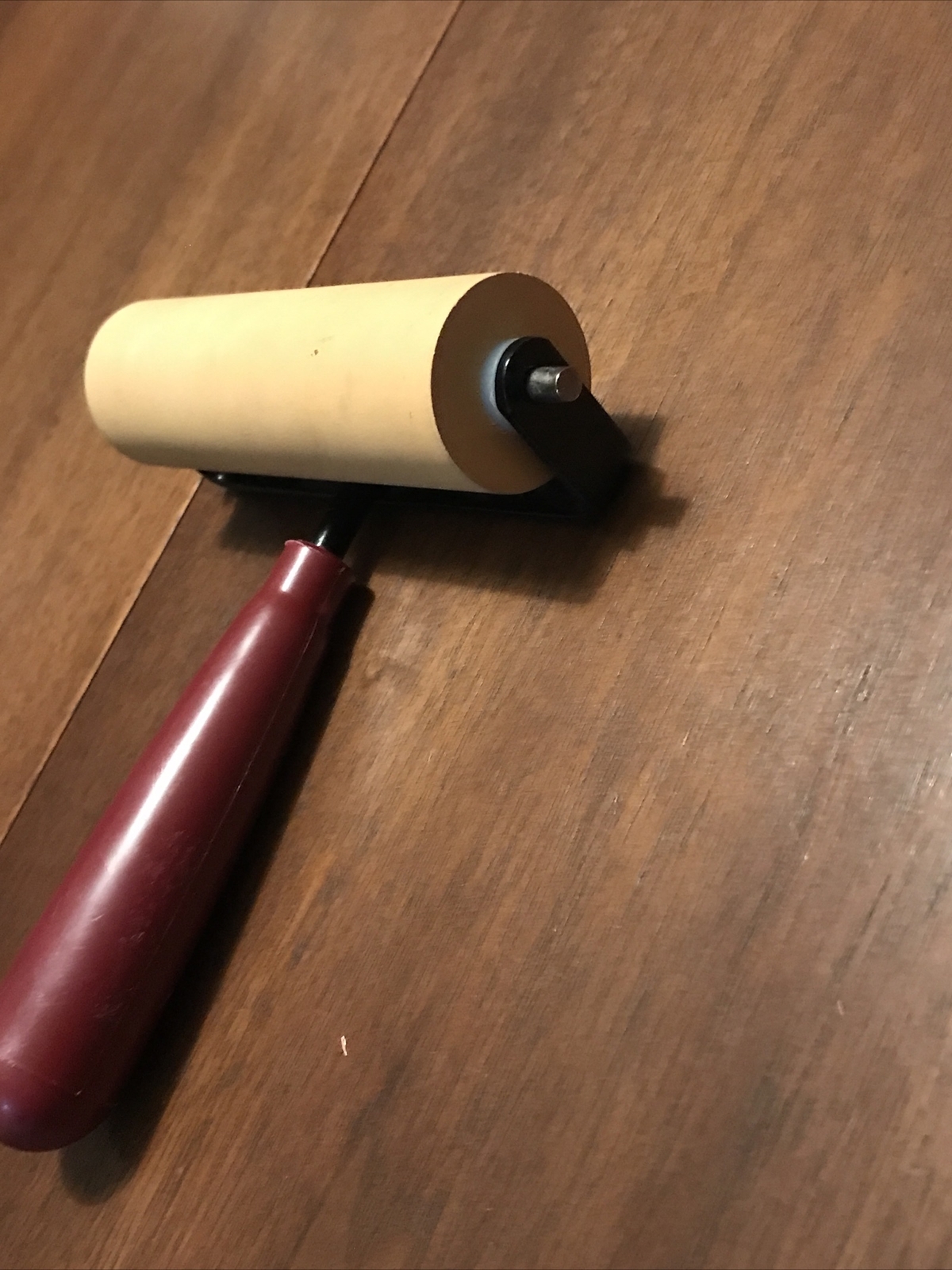 Vintage Speedball Roller Statesville NC Red Handle