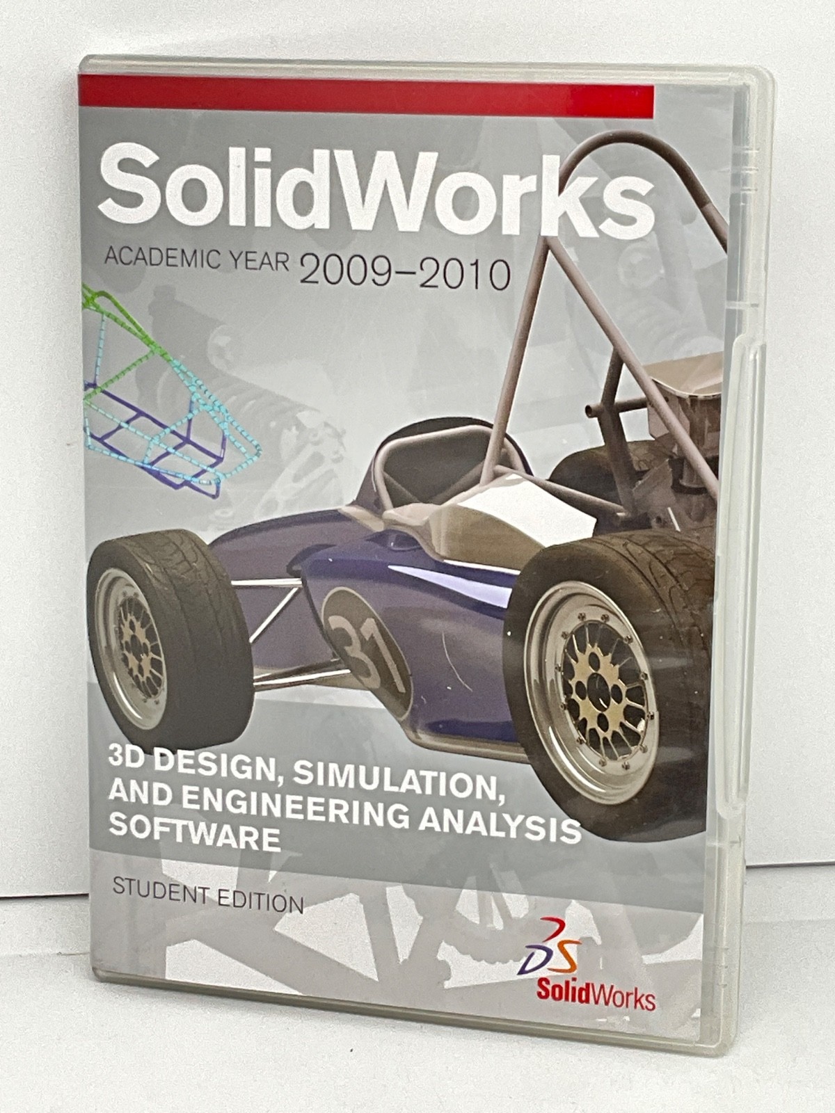 SolidWorks 2009-2010 Student Edition 3D Design Simulation Software w/Serial No.