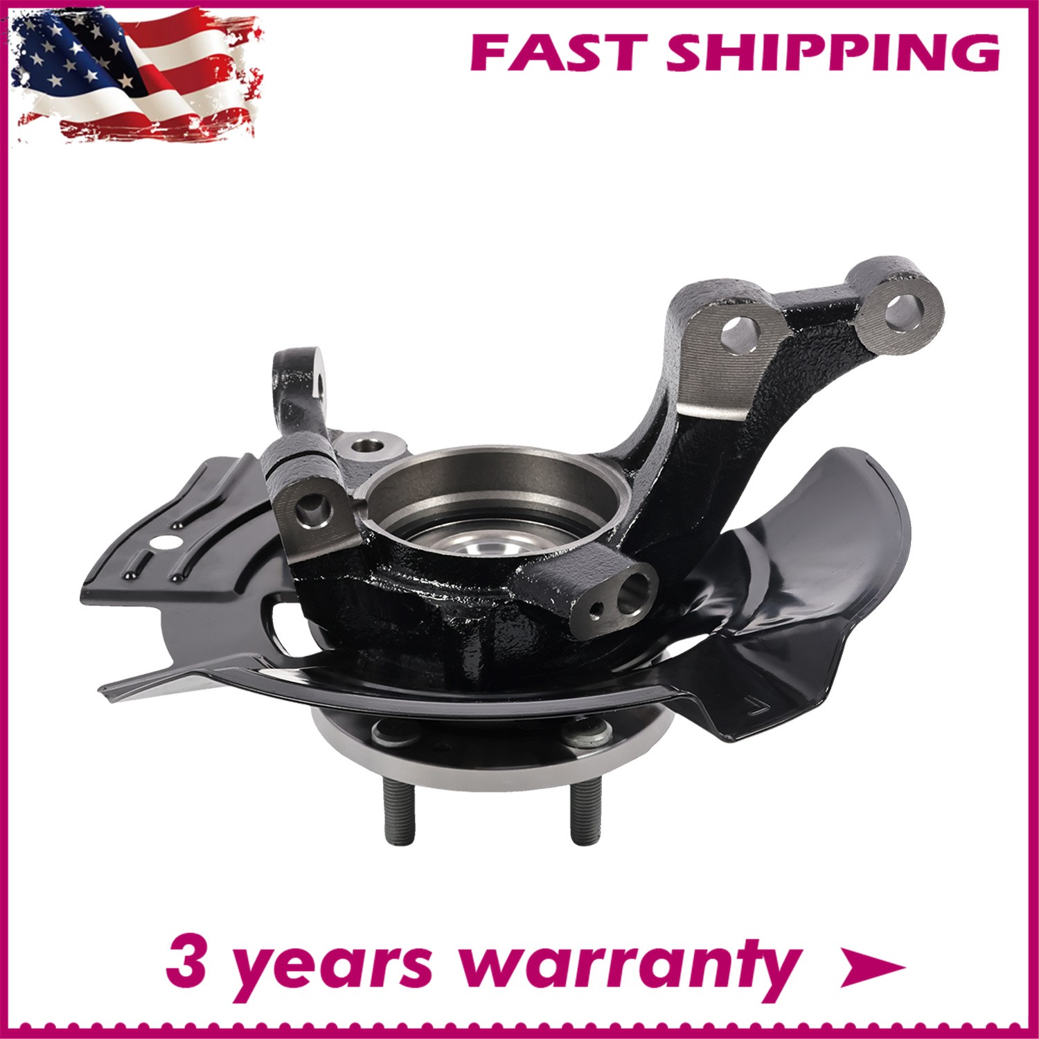For Hyundai Sonata 2011 Front Left Steering Knuckle & Wheel Hub Bearing Assembly