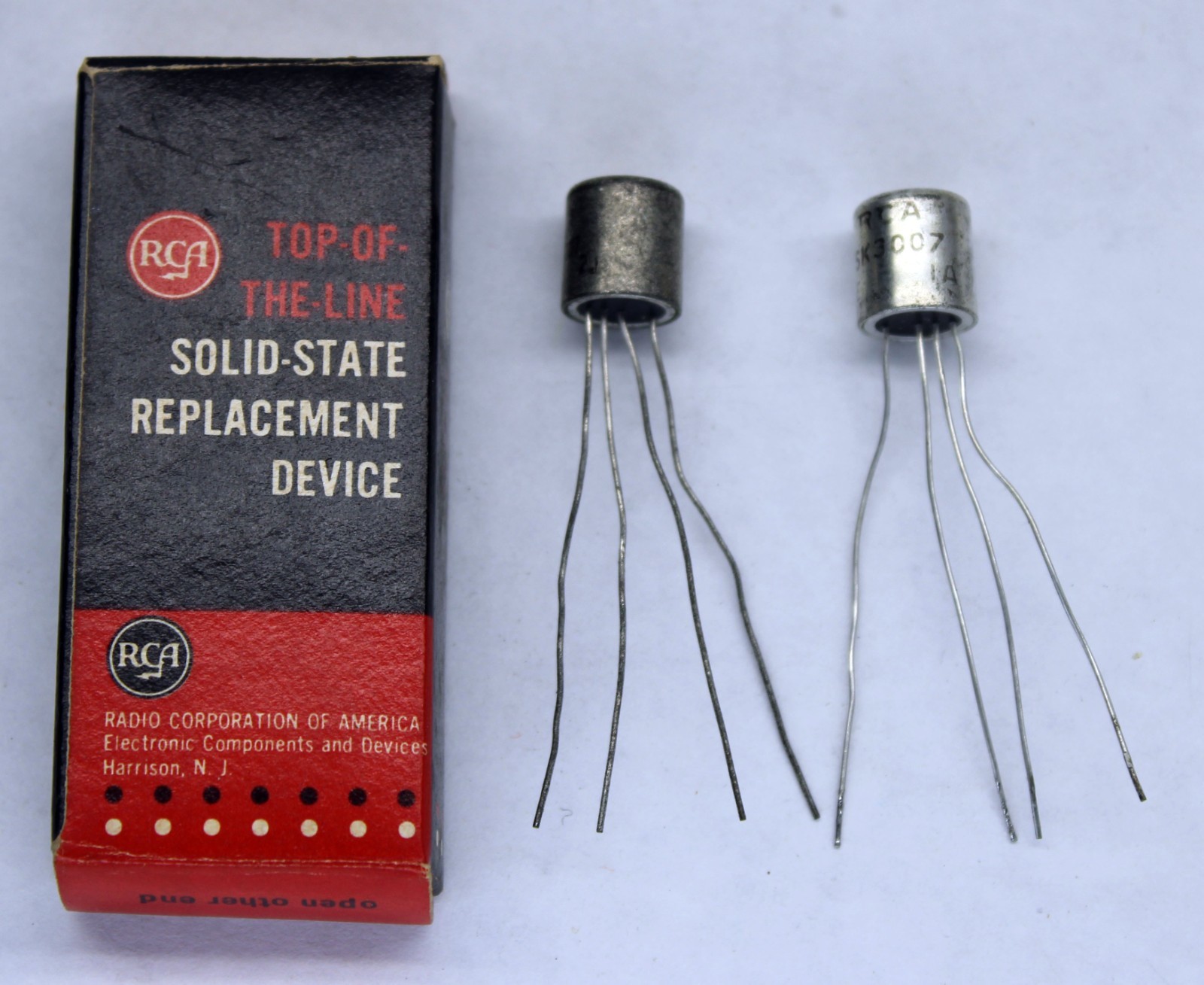 (2) RCA Transistor SK3007 - NOS