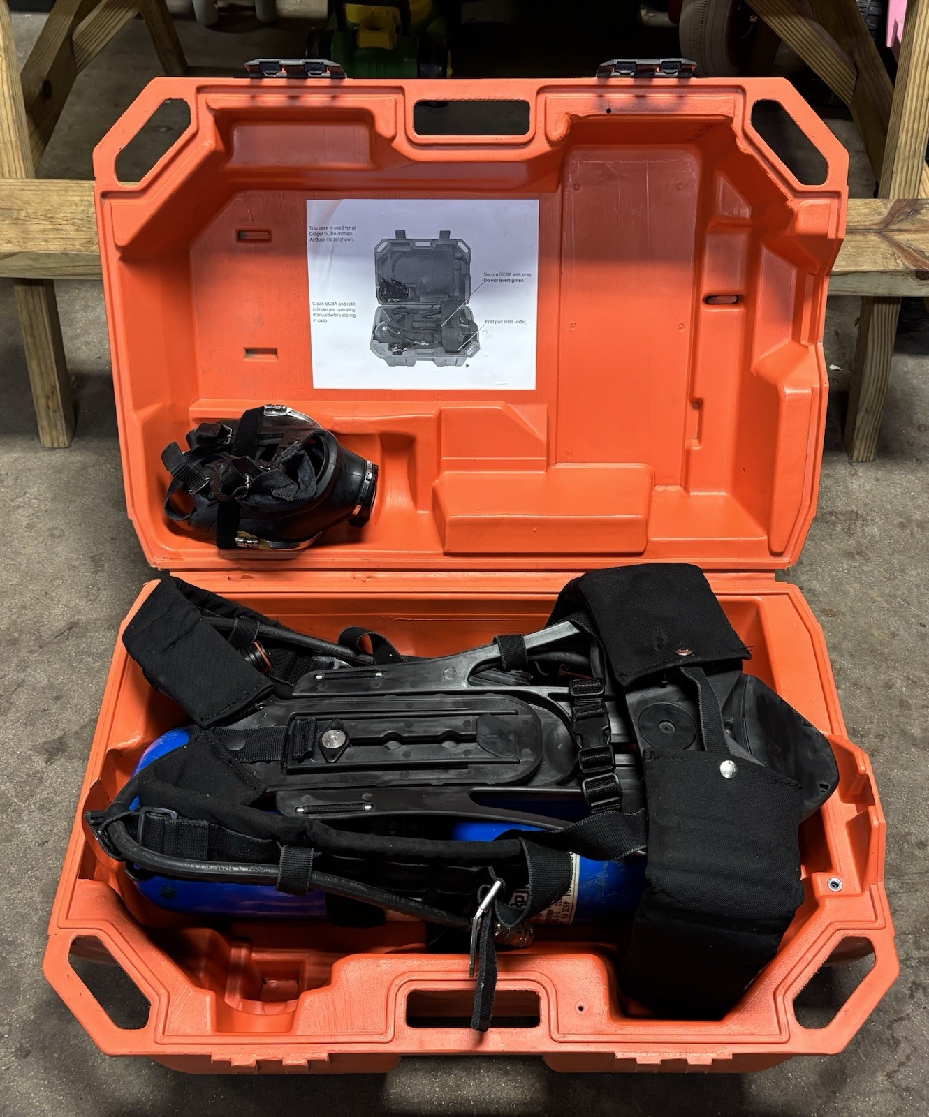 Dräger PAS Lite Kit - 2216 PSI with SCBA case and mask
