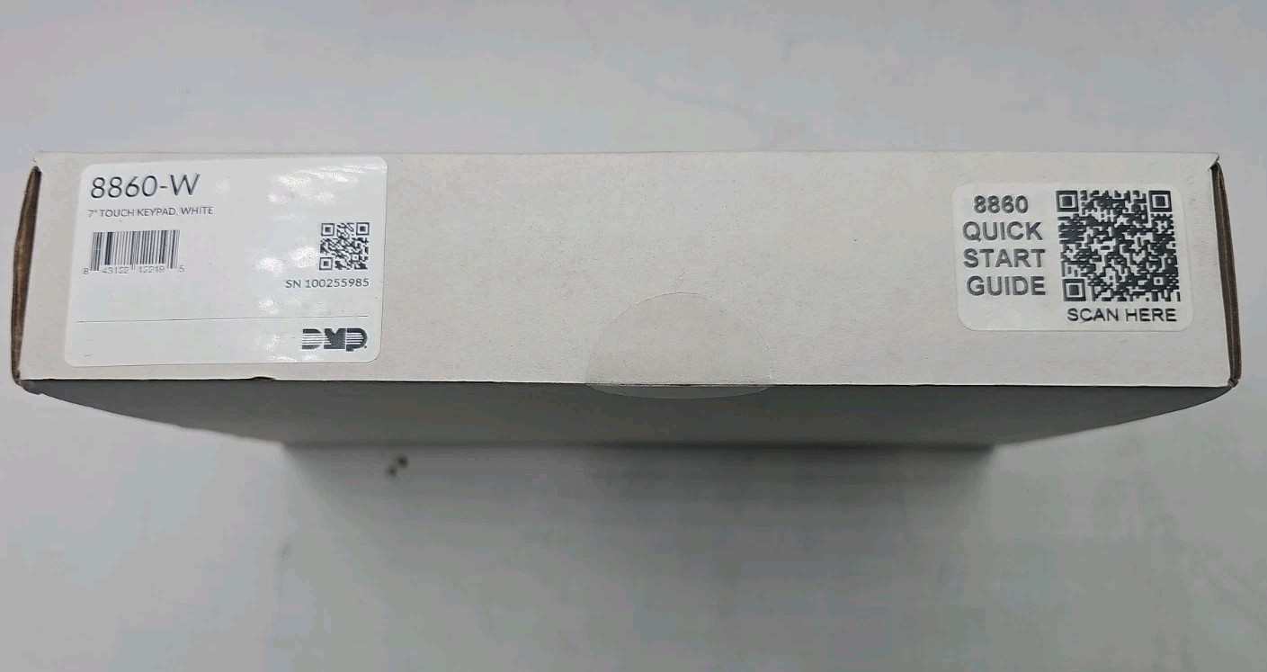 DMP 8860-W 7" Touchscreen Keypad – White – Thinline Series – New
