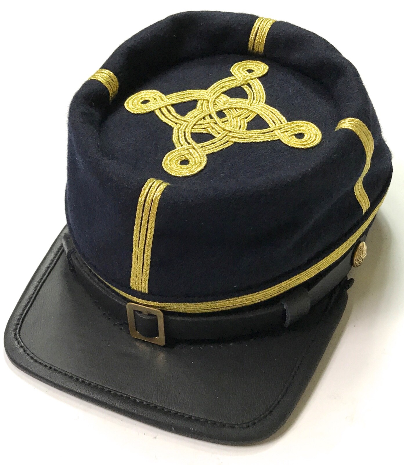 CIVIL WAR US UNION LT. COLONEL MAJOR OFFICER WOOL KEPI FORAGE CAP HAT-MEDIUM