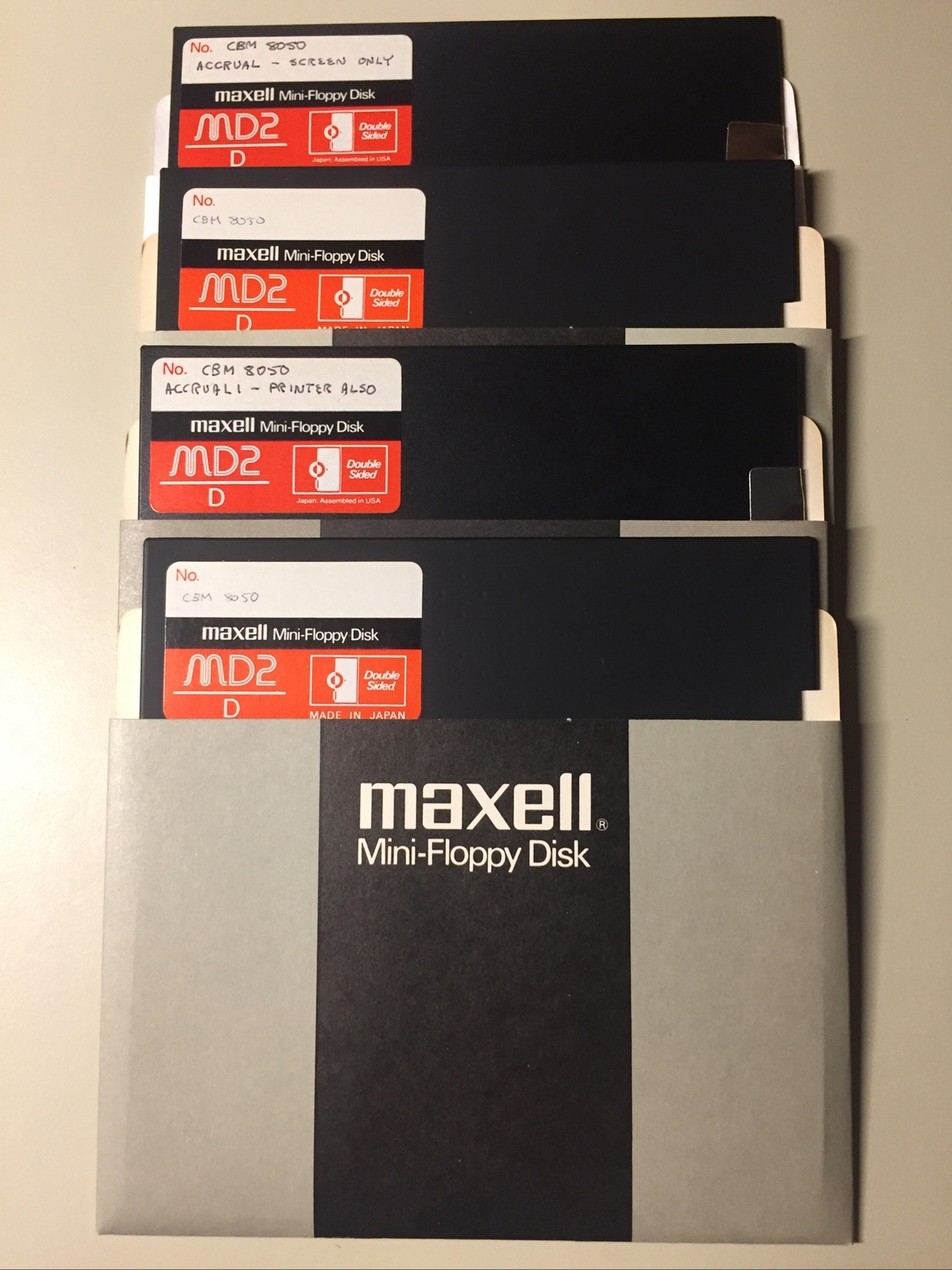 Vintage CBM 8050   5.25” Floppy Disks VHTF
