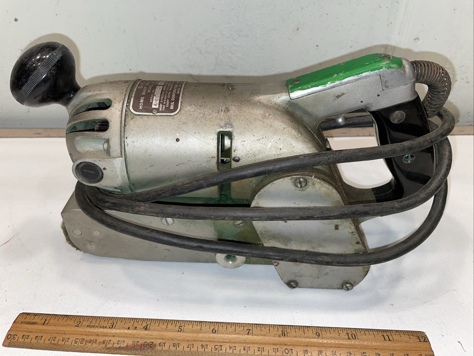Vintage Skil Model 525 Locomotive Belt Sander - Working Condition