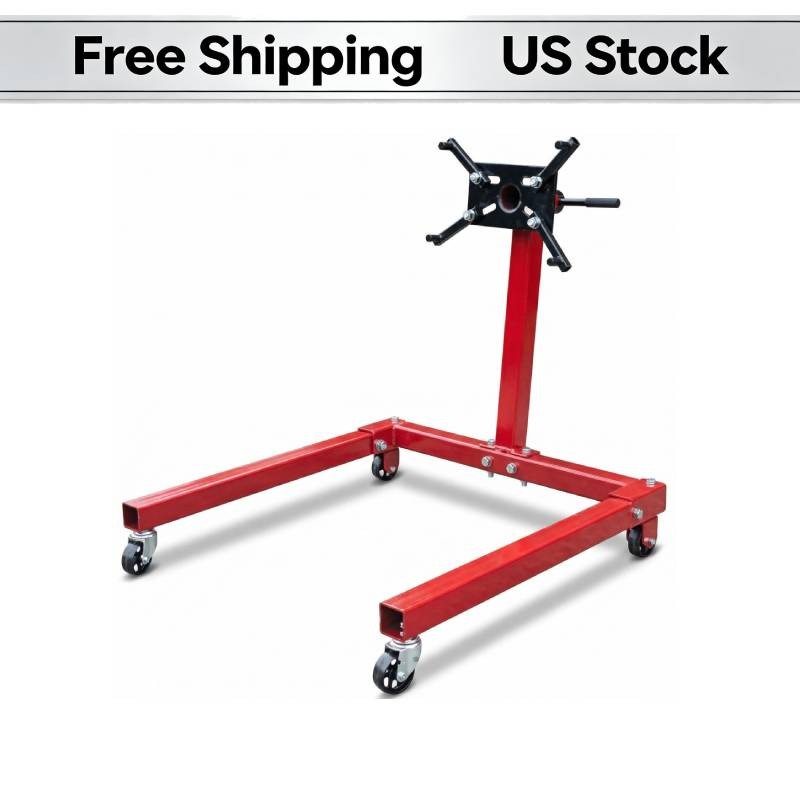 Engine Stand with 360° Rotating Head | 0.75 Ton Capacity, Tool Storage Tray
