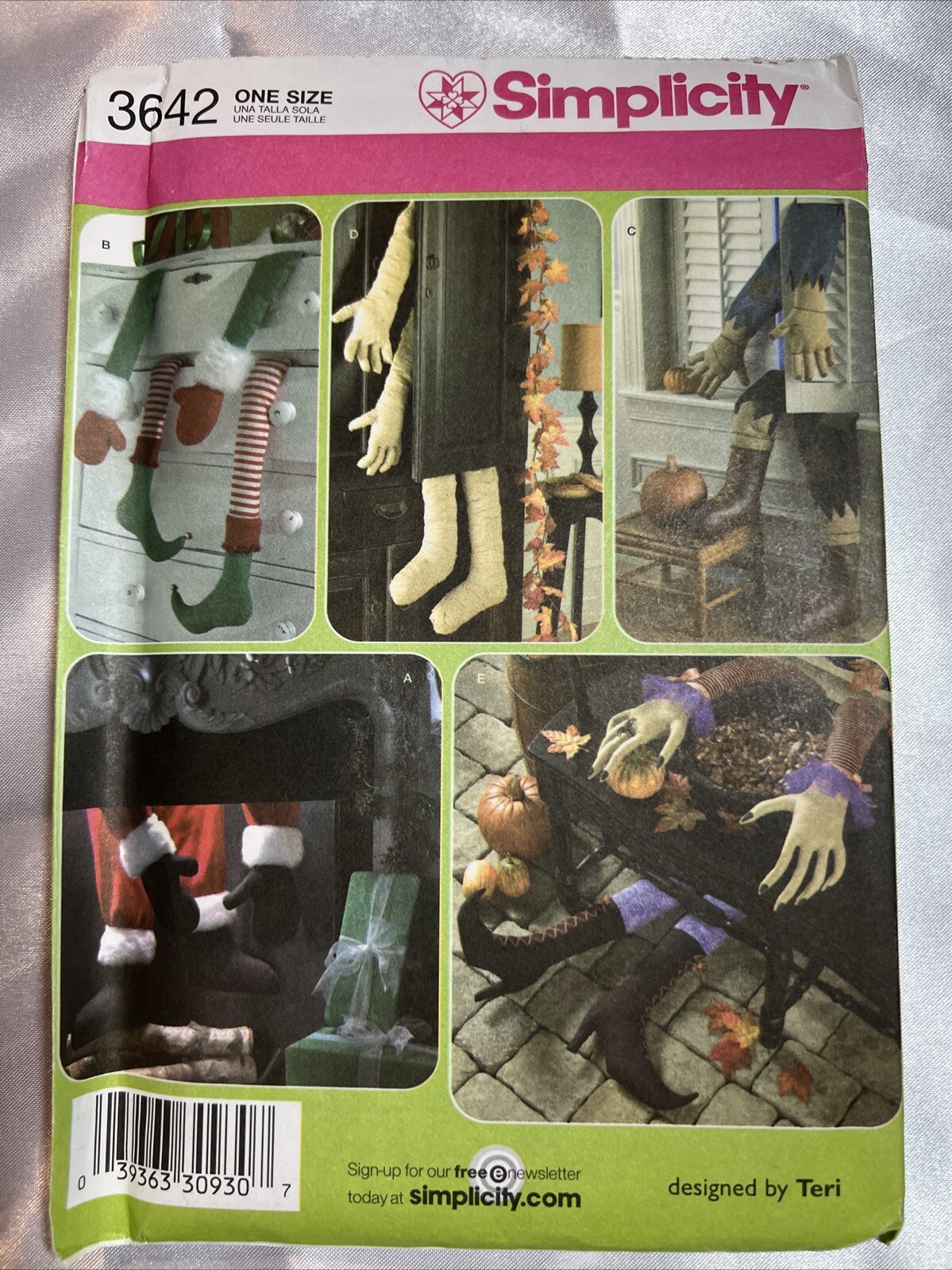 Simplicity Pattern 3642 Seasonal Decorations Christmas Halloween New Uncut