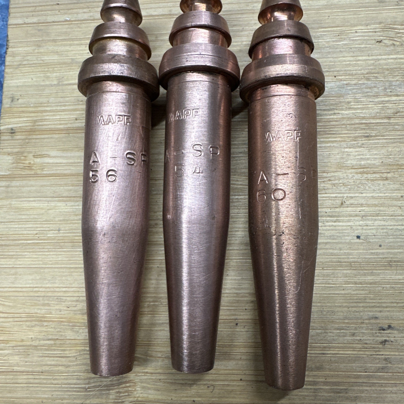 Mapp A-SP Cutting Torch Sips #54 #56 #60 New Old Stock