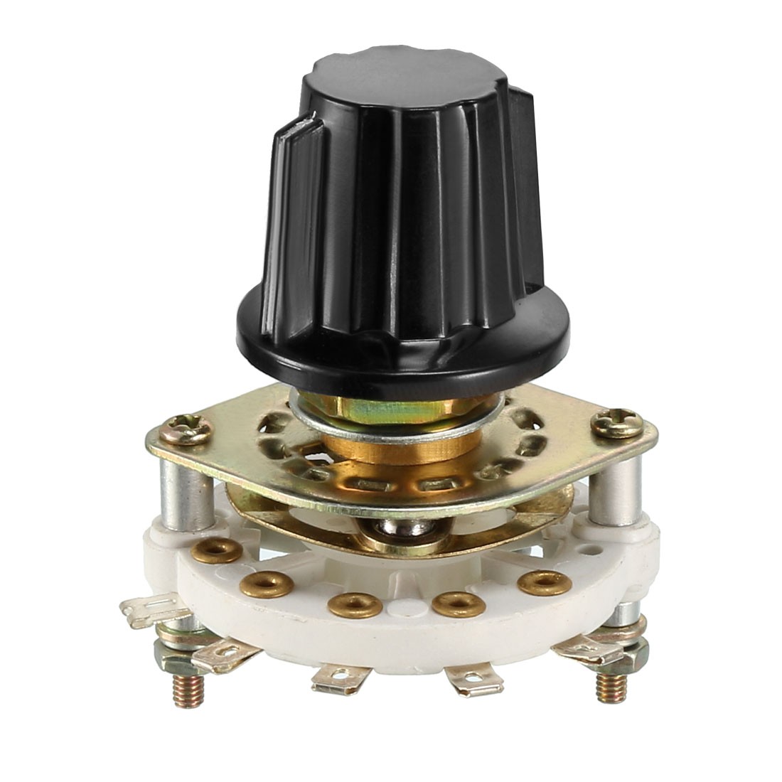 1P4T 1 Pole 4Positions 1 Deck Band Channel Rotary Switch Selector with Knob DIY