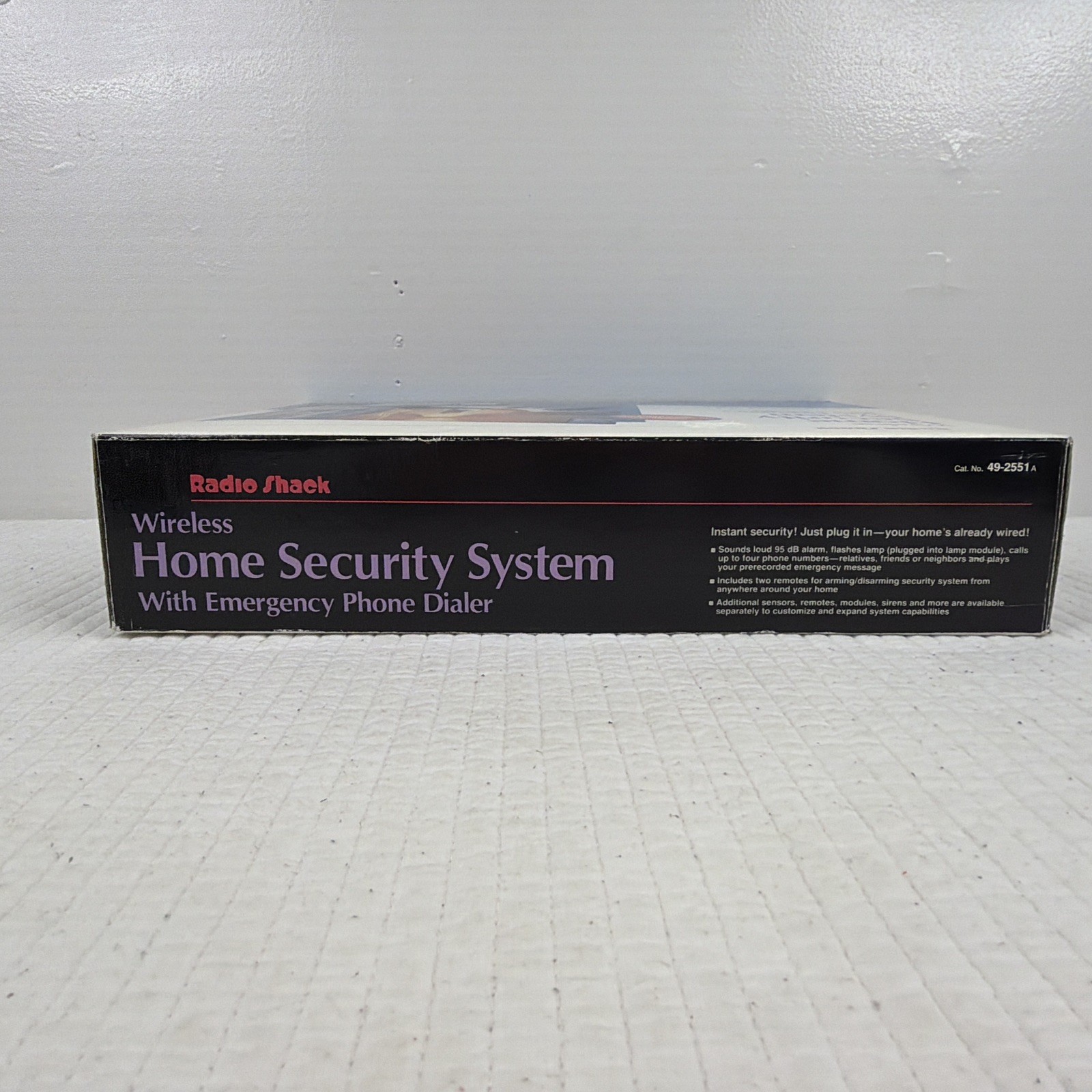 RadioShack Wireless Home Security System Plug’n Power 49-2551 New Open Box