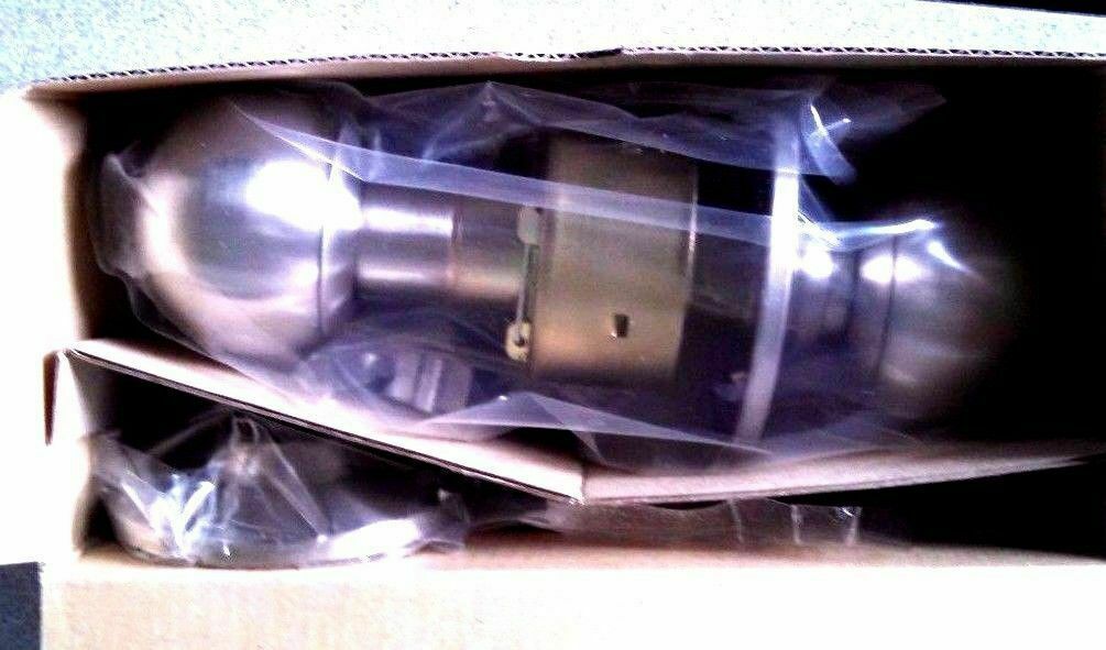 LOCKSMITH SMR IP 53B SCHLAGE C ENTRY US32D 2 3/4" BACKSET ORBIT KNOB MINT