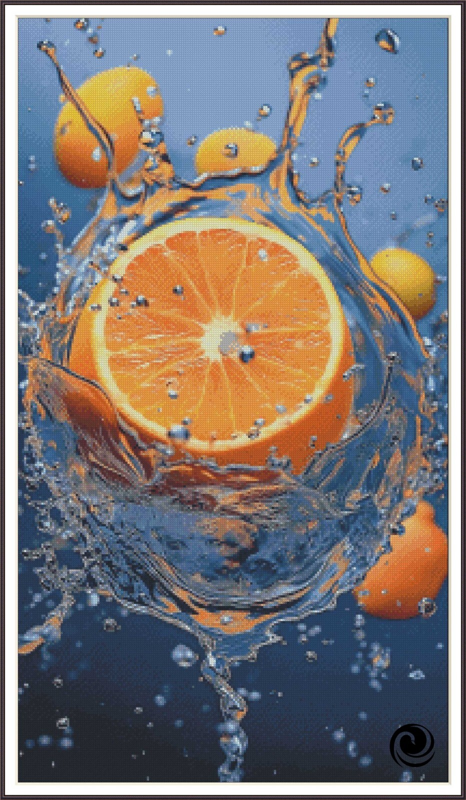 Oranges 589 - Chart Counted Cross Stitch Pattern craft DMC