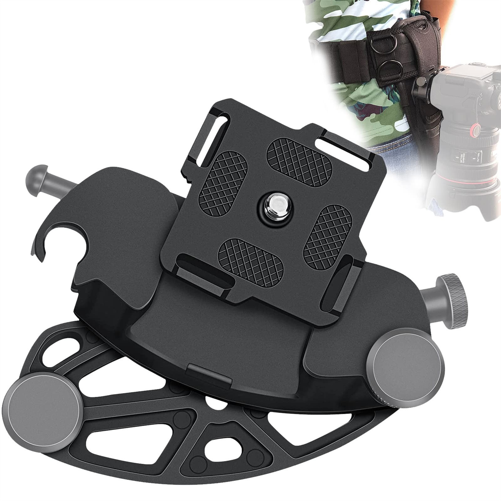 Camera Waist Belt Clip Quick Release Hanging Buckle Backpack Strap Mount Tool