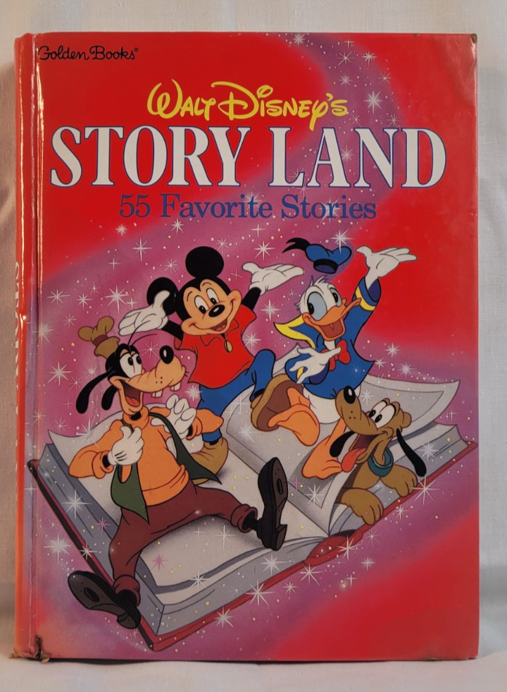 Damaged Walt Disney s Story Land Book - 55 Favorite Stories - Scrapbooking