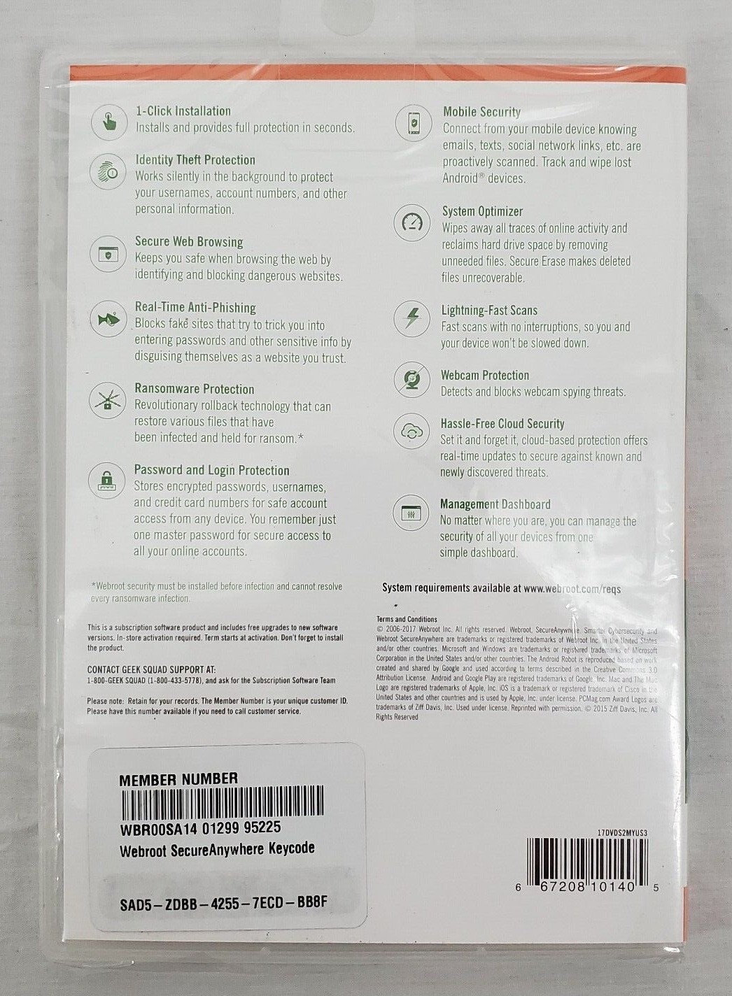 Webroot Secure Anywhere Internet Security 3 Devices (NOS)