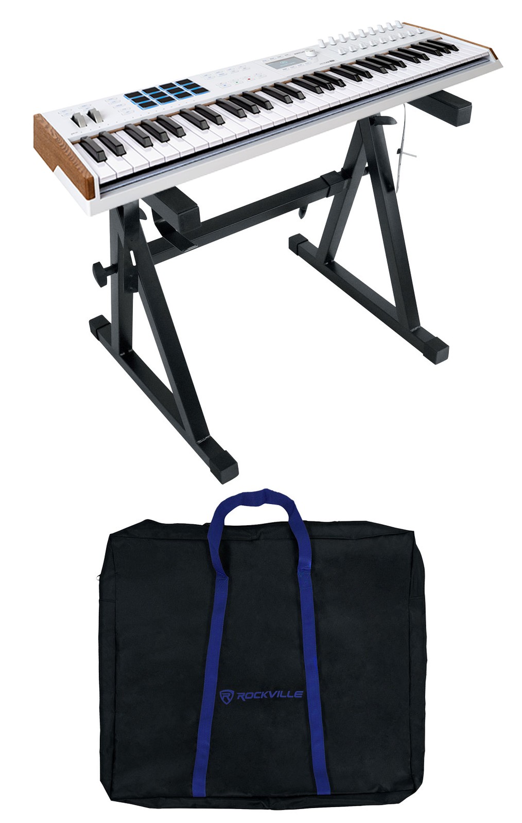 Arturia KEYLAB 61-Key Mk3 White USB Midi Keyboard Controller+Z-Style Stand