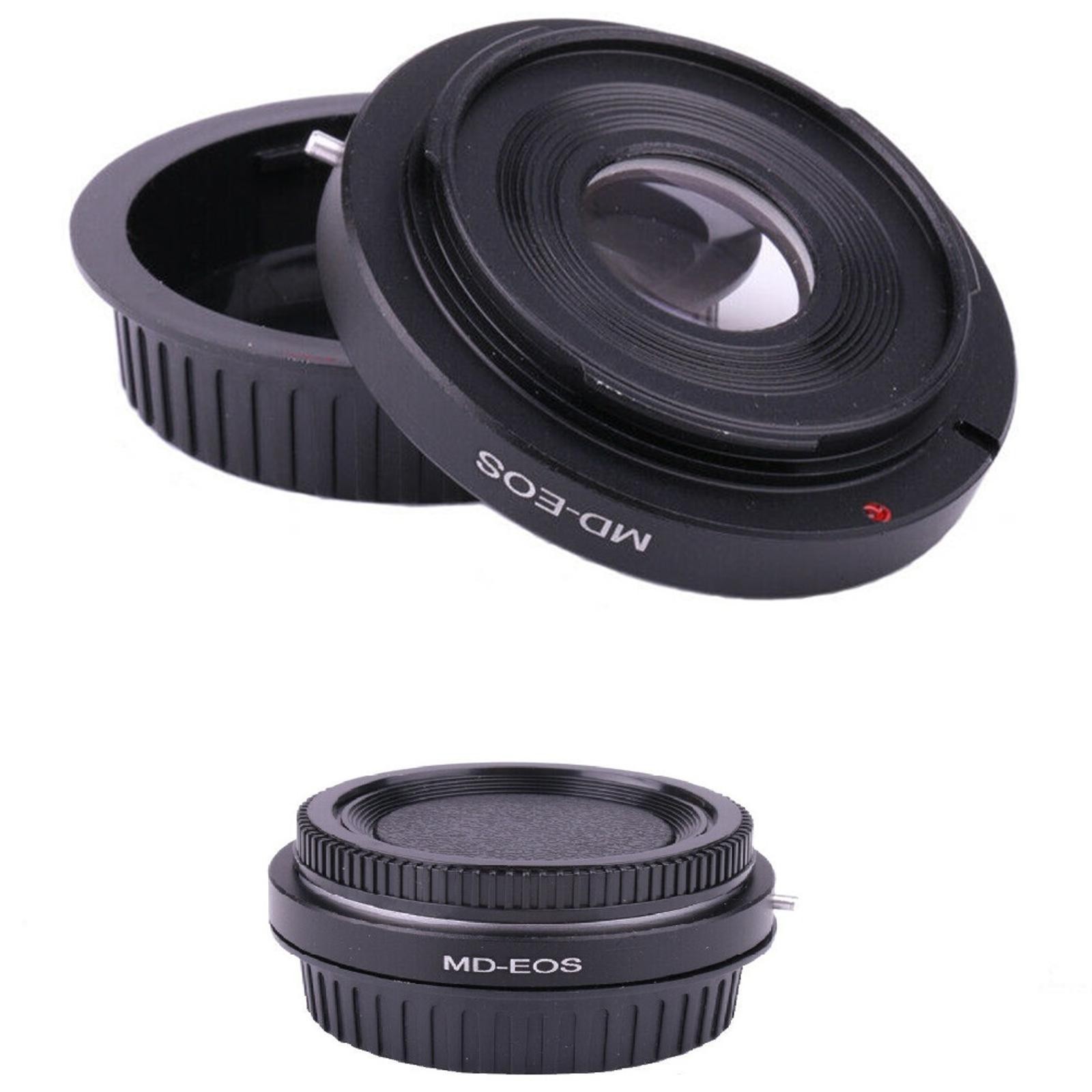 MD-EOS Camera Mount Adapter+Cap For Minolta MD MC Lens to For Canon EOS EF