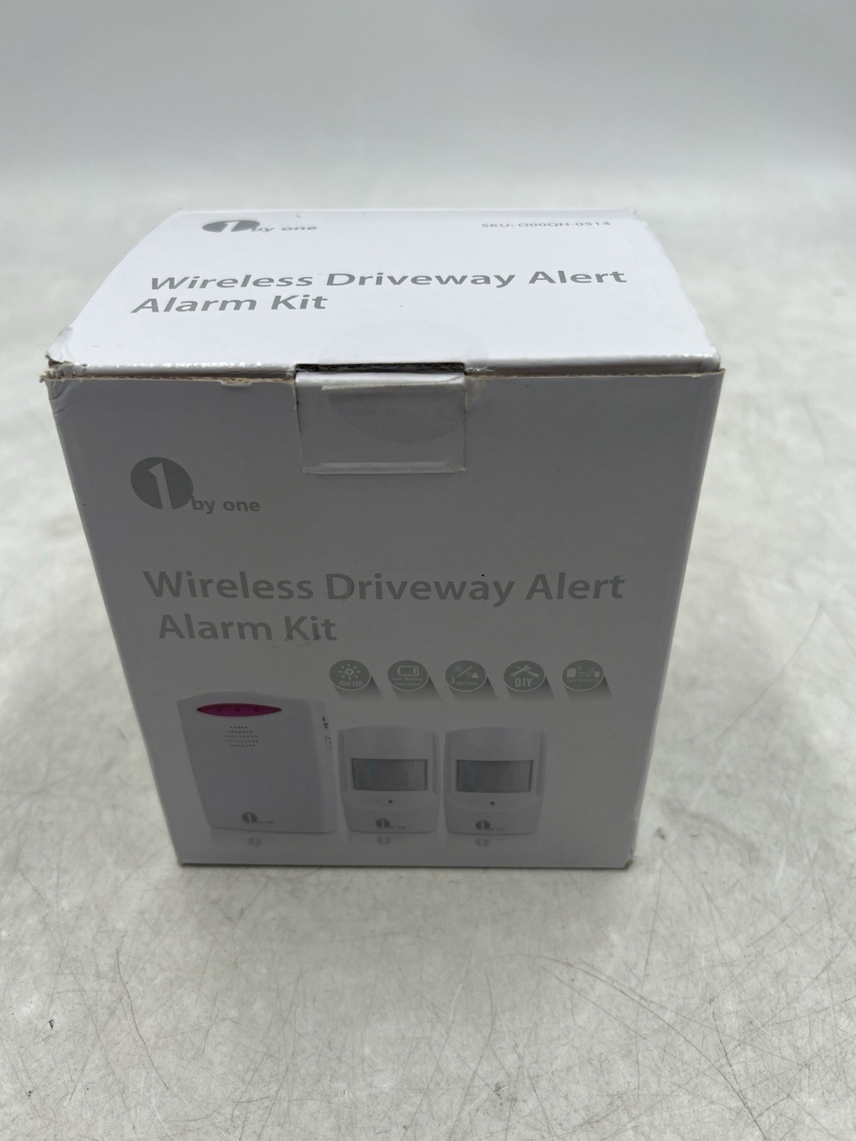 1 By One Wireless Driveway Alert Alarm Kit Motion Sensor New In Box Opened