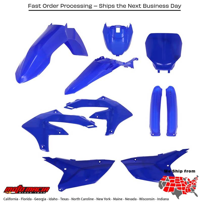 FULL PLASTIC KIT  BLUE Yamaha YZ450F YZ250F YZ450FX 2023-2024  2979590211