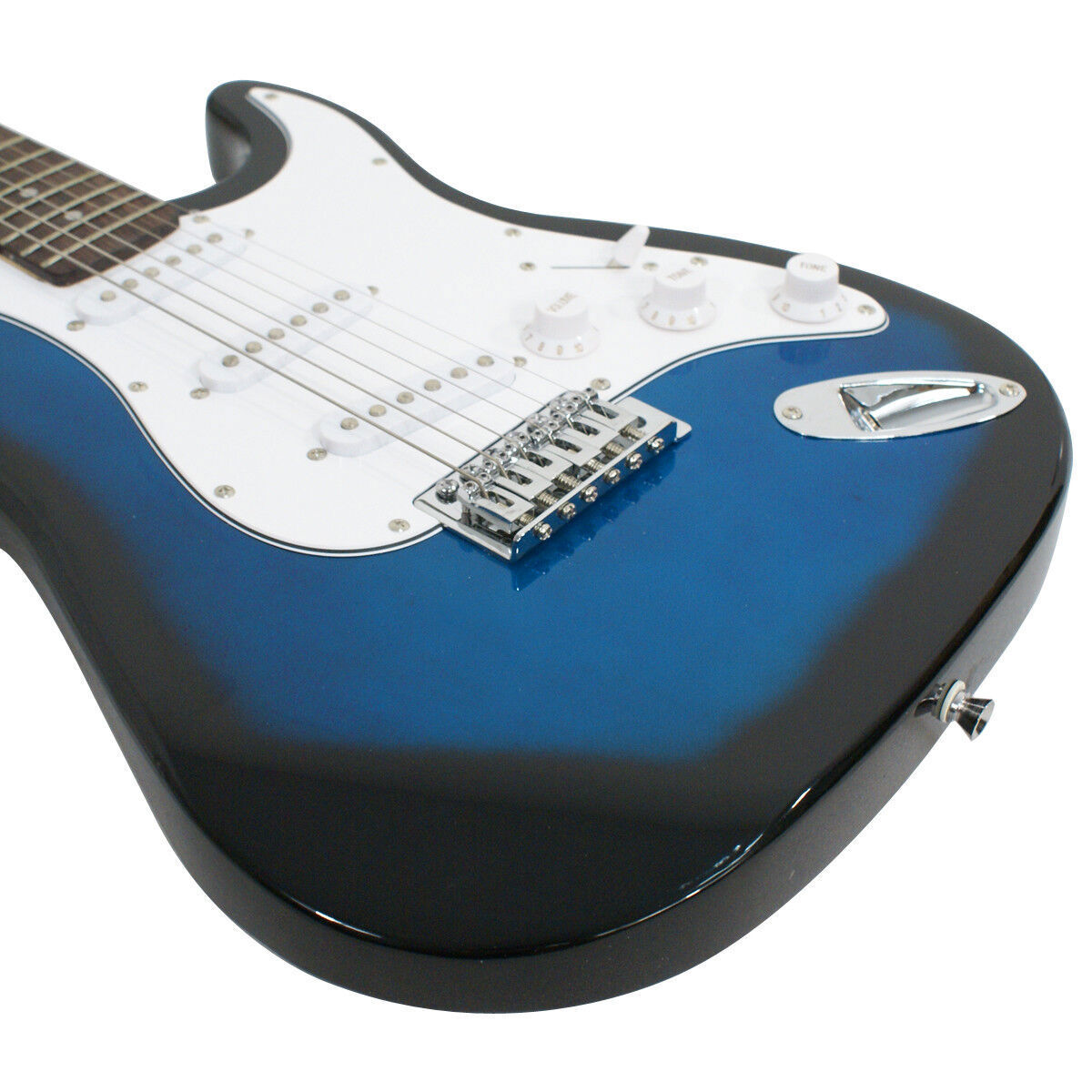 39" Full Size Electric Guitar with Amp Case Accessories Pack for Beginner Blue