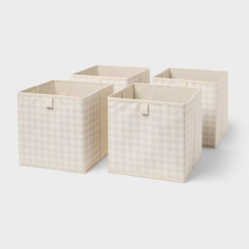11" Dual 4pk Fabric Bin