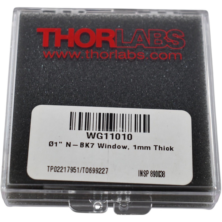 NEW Thorlabs WG11010 N-BK7 Broadband Precision Window 1 Inch Dia 1mm Thick